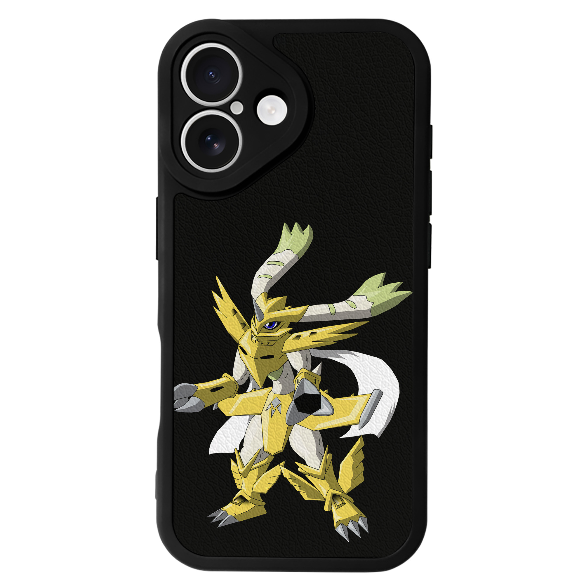 （画像用） Digimon デジタルモンスター/デジモン 【iPhone 16シリーズ対応】シリコンスマホケース（レザー調） 材質：シリコン